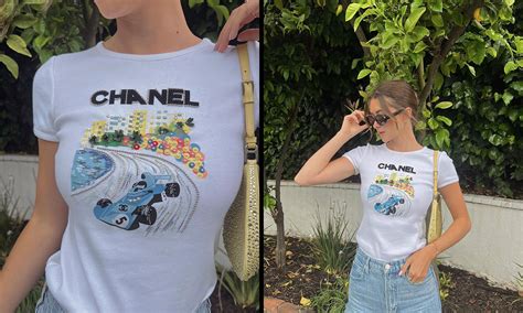 chanel formula 1 tee|chanel's t-shirts.